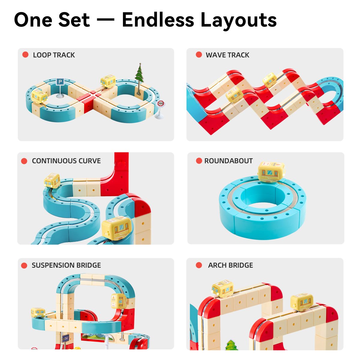 Example track layouts